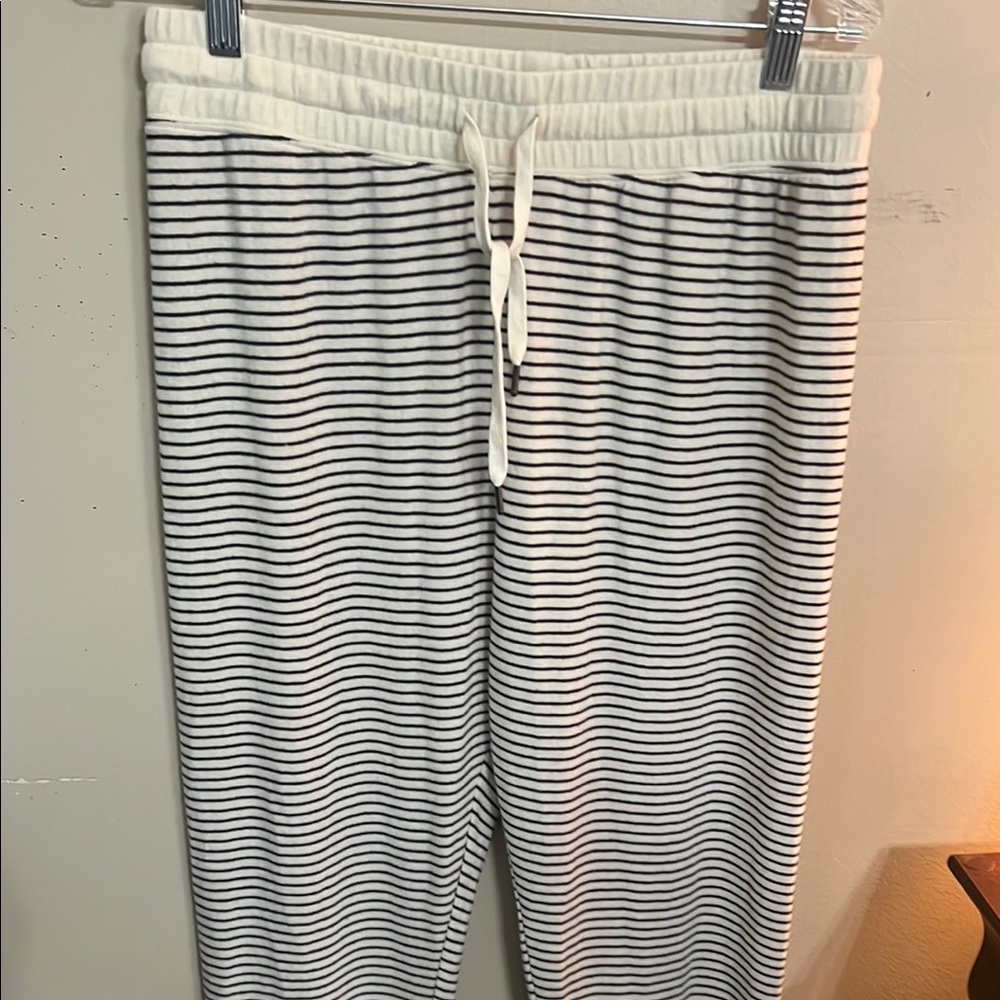 Striped Black and White Joggers